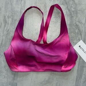 Athleta   Racer back Bra Variations of pink/purple interior removable pads  Sz M